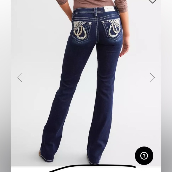 Like New Miss Me Low Rise Boot Stretch Jeans size 26 - Picture 11 of 12